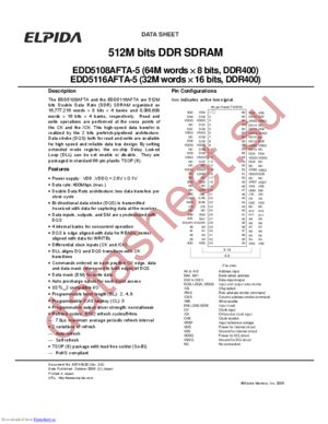 EDD5116AFTA5BE datasheet  