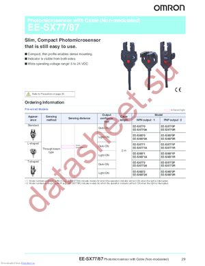 EE-SX871R datasheet  