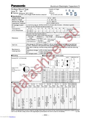 EEE1HA330P datasheet  