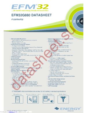 EFM32-G890F128-SK datasheet  