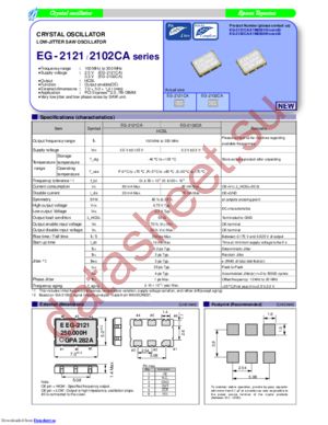 EG-2102CA 100.0000M-HGSNL3 datasheet  