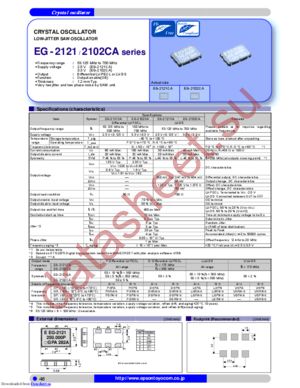 EG-2102CA LHPA 156.25MHZ datasheet  