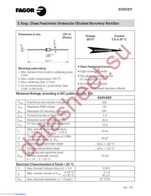 EGP20DT datasheet  