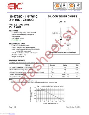 1N4738C datasheet  