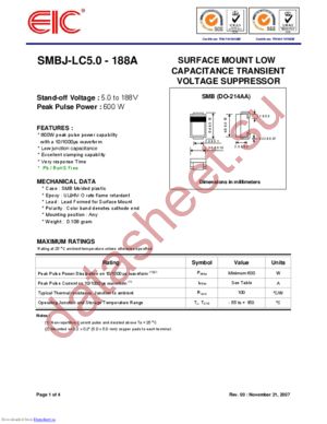 SMBJ-LC100A datasheet  