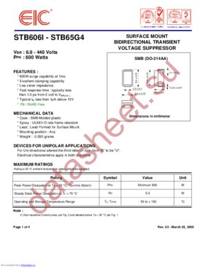 STB65B7 datasheet  