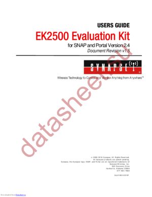 EK2505 datasheet  