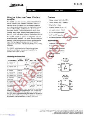 EL2125CSZ datasheet  