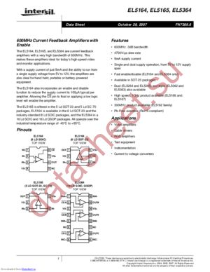 EL5364IUZ-T13 datasheet  