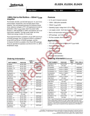 EL5324ILZ-T13 datasheet  