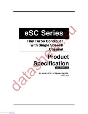 eSC320 datasheet  