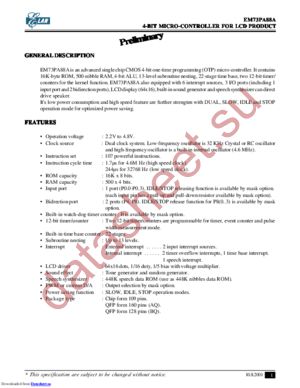 EM73PA88ABQ datasheet  