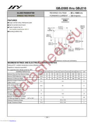 GBJ210 datasheet  