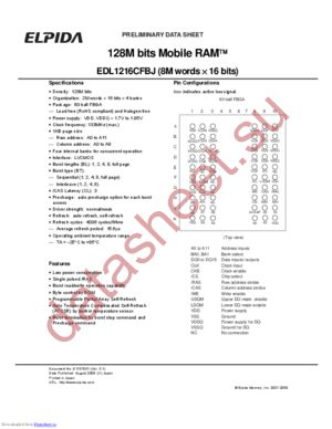 EDL1216CFBJ-75-F datasheet  