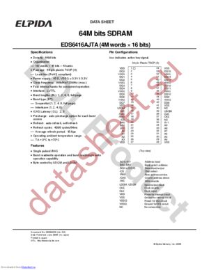 EDS6416AJTA-75-E datasheet  