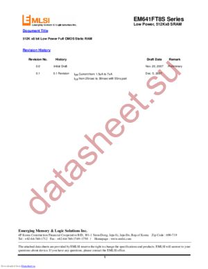 EM612FS16BT-45LL datasheet  