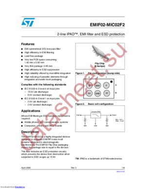 EMIF02MIC02F1 datasheet  