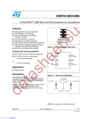 EMIF02-MIC03M6_11 datasheet  