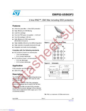 EMIF02-USB03F2_08 datasheet  