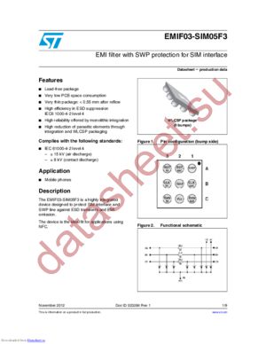 EMIF03-SIM05F3 datasheet  