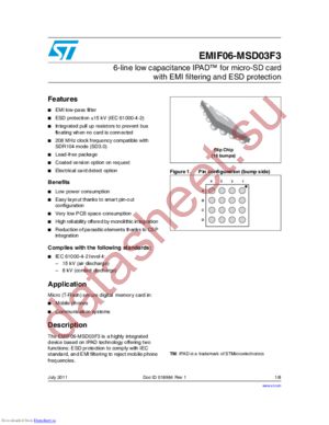 EMIF06-MSD03F3 datasheet  