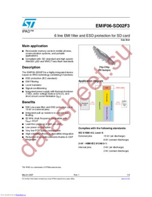 EMIF06-SD02F3 datasheet  