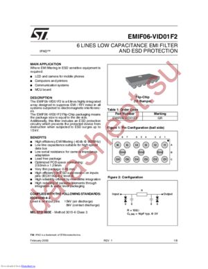 EMIF06-VID01F1 datasheet  
