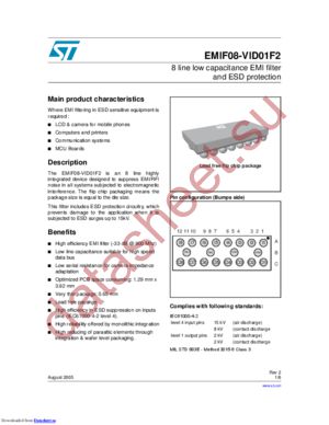 EMIF08VID01C2 datasheet  