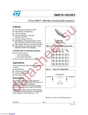 EMIF10-1K010F2_08 datasheet  