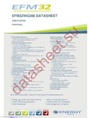 EFM32WG380F128-QFP100T datasheet  