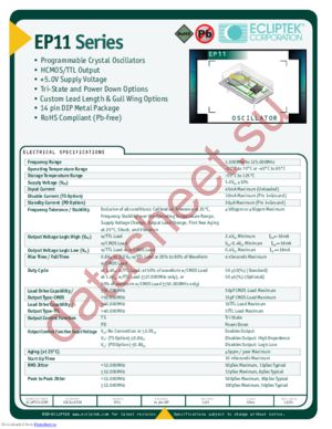 EP1100TSC-31.000mHz datasheet  