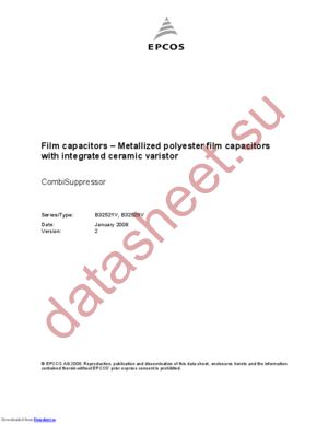 B32521V datasheet  