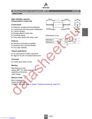 B32537-B1475-J007 datasheet  