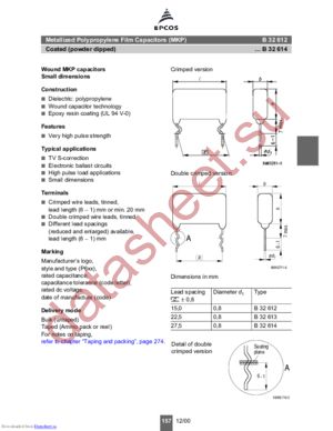 B32612-A6104-K011 datasheet  