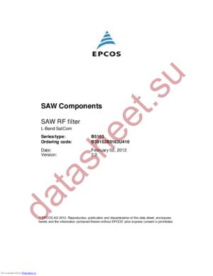 B39152B5163U410 datasheet  