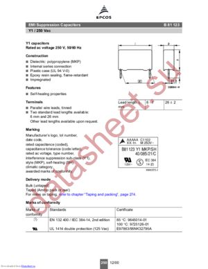 B81123-C1152-M189 datasheet  