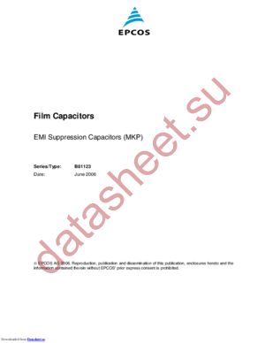 B81123C1152M000 datasheet  