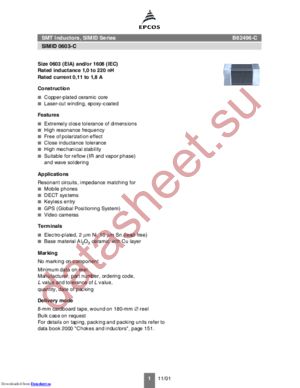 B82496-C3100 datasheet  