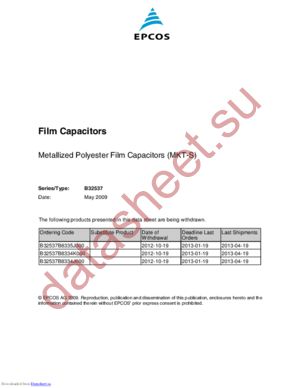 B32537-B1334-K datasheet  