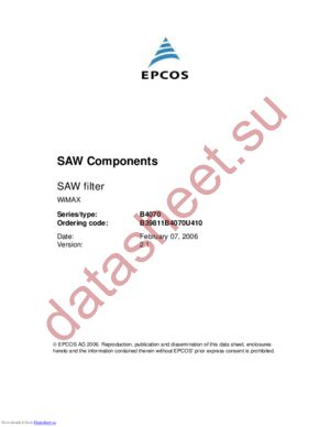 B39811B4070U410 datasheet  