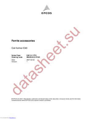 B65526C1010D001 datasheet  