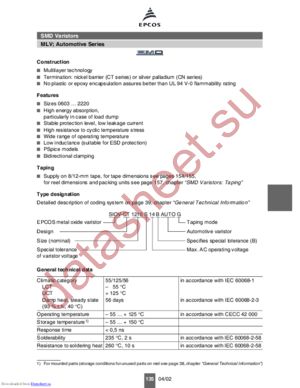 B72540T3250K072 datasheet  