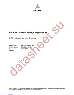 B72540E1140S262 datasheet  