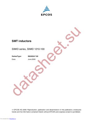 B82422A3180K100 datasheet  