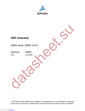 B82422T1103K000 datasheet  