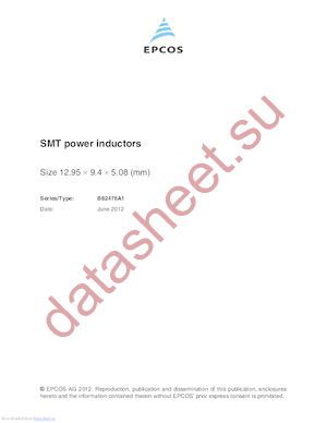 B82476A1104M datasheet  