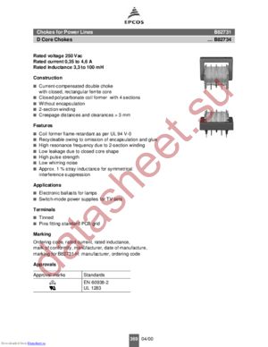 B82734-R2132-B30 datasheet  