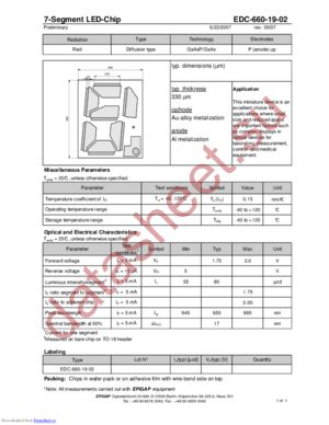 EDC-660-19-02 datasheet  