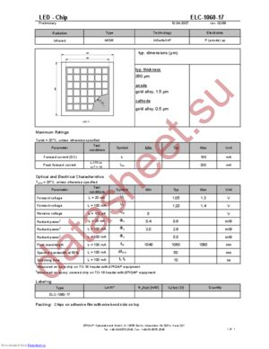 ELC-1060-17 datasheet  
