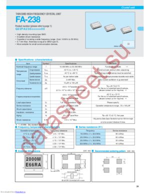 FA-238 datasheet  